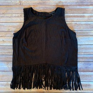 ELOQUII Fringed Top